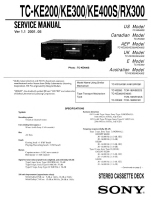 Sony TC-KE300 - Service Manual 